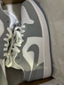 耐克（NIKE）Jordan耐克喬丹AJ1板鞋女子運(yùn)動鞋秋季刺繡低幫緩震輕便DC0774 105白色/狼灰/鋁藍(lán) 38.5 曬單實(shí)拍圖