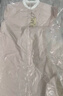 無(wú)印良品（MUJI）女式 水洗 平紋 立領(lǐng)長(cháng)袖連衣裙女裝裙子25年春季連身裙 襯衫裙 淺粉紅色條紋 S （155/80A） 曬單實(shí)拍圖