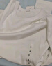 優(yōu)衣庫女裝柔軟羅紋圓領(lǐng)T恤長(cháng)袖純色基礎款474400 479590 470124 479590/00白色 S 曬單實(shí)拍圖