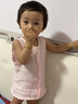 妙翡嬰兒衣服春夏新款薄款長袖紗布爬爬服空調(diào)服新生兒睡衣寶寶連體衣 淺黃色 90 適合10-18個(gè)月 曬單實(shí)拍圖