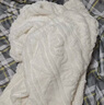 男生女生23款童裝嬰小童毛衫兒童休閑開衫外套寶寶針織毛衣 米白 80cm 曬單實(shí)拍圖