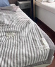 無(wú)印良品全棉大豆纖維夏被四件套夏季空調被抗菌可水洗提花薄款被子被芯 簡(jiǎn)約條紋-駝色【軟糯親膚】 150*200cm【單夏被】 曬單實(shí)拍圖