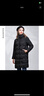 賽斯特女裝冬裝外套白鵝絨中長(cháng)款連帽羽絨服 G22028 黑色 AM(160/84A) 曬單實(shí)拍圖