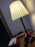 好莱仕台灯卧室床头公主暖光创意可爱婚房现代简约个性中式布罩可调光led灯 斜罩台灯送5WLED暖光 实拍图