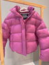 波司登（BOSIDENG）25年冬泡芙90絨羽絨服商場(chǎng)熱賣(mài)同款小個(gè)子加厚連帽外套B250243102 覆盆子紅1897 XS 155/80A充絨量227g 體重約110以?xún)?曬單實(shí)拍圖