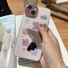 素洛新款帶補(bǔ)妝鏡子適用蘋果iPhone15手機(jī)殼14promax高級(jí)感女12鏡面13自帶鏡頭膜全包套 粉色+星星鏡面【自帶閃粉鏡頭膜】 iPhone14 曬單實(shí)拍圖