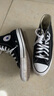 匡威（Converse）ALL star學(xué)生經(jīng)典男女運(yùn)動休閑鞋高幫帆布鞋情侶板鞋籃球 101010 黑色 41 曬單實(shí)拍圖