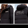 FILA 斐護科技|斐樂(lè )官方女裝長(cháng)款羽絨服舒適保暖連帽外套 正黑色-BK L 170/88A 曬單實(shí)拍圖