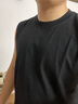 妙奕嘉背心男士夏季坎肩運動(dòng)健身背心純棉汗衫打底寬松大碼無(wú)袖t恤上衣 純黑色坎肩 2XL 【建議 145-160斤】 曬單實(shí)拍圖