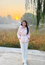 米詩(shī)德狐貍毛大毛領(lǐng)羽絨服女中長(zhǎng)款A(yù)ngeli櫻花雪姬鴨絨狐貍毛領(lǐng)收腰顯瘦 淡粉色 M 曬單實(shí)拍圖