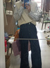 森馬（Semir）大碼復(fù)古美式牛仔褲女2025春夏胖mm寬松高腰顯瘦直筒闊腿拖地褲子 深藍色 L 【建議110-120斤】 曬單實拍圖
