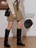 班尼路（Baleno）S&K燈芯絨百褶半身裙女秋冬2025新款美拉德學(xué)院風(fēng)高腰a字復古短裙 曬單實(shí)拍圖