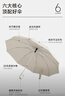 左都（ZUODU）全自動(dòng)雨傘三折大號加固加厚結實(shí)抗風(fēng)折疊傘晴雨兩用男士反向黑傘 曬單實(shí)拍圖
