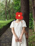 尚都比拉法式連衣裙夏季女裝氣質(zhì)女神范中長款a字顯瘦裙子 杏色 L 曬單實拍圖