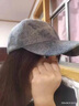 堡獅威品牌藍(lán)色水洗牛仔棒球帽子女春夏季街頭出游百搭防曬遮陽(yáng)顯臉小 中藍(lán)色 可調(diào)節(jié) 曬單實(shí)拍圖