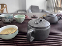 沐磁 黃飛純手工漢瓦紫砂壺宜興原礦天青泥大口泡茶壺功夫茶具送禮 承香漢瓦-280ml 曬單實(shí)拍圖
