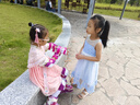 安妮優(yōu)兒漢服女童夏裝2025新款古風(fēng)連衣裙子夏季女孩唐裝兒童超仙古裝夏款 粉紅色 120 曬單實(shí)拍圖