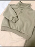 G.DUCKKIDS兒童套裝運動休閑衛(wèi)衣兩件套男童帥氣百搭衣服寶寶寬松韓版潮童裝 豆綠色 100 曬單實拍圖
