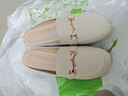 骎曼包頭半拖鞋女秋季外穿2025新款穆勒鞋搭裙子半托單鞋孕婦涼拖鞋 DM-依步&042米白 37 曬單實(shí)拍圖