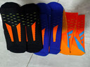 運動(dòng)襪子男跑步跳繩健身羽毛球加厚毛巾底透氣高幫籃球襪 橙色+黑色+藍色 3雙 均碼 曬單實(shí)拍圖