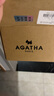 AGATHA/璦嘉莎 雙生小狗銀耳釘女 生日禮物送女友老婆高級感耳環(huán)飾 紅色耳釘 曬單實拍圖