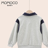 瑪米瑪卡（MOMOCO）男童POLO衫春秋款中大童潮流時(shí)尚Polo衫 花灰 120 曬單實(shí)拍圖