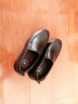 骆驼牌 皮鞋男士商务休闲鞋软底软皮爸爸懒人鞋子 W932263660 黑色 40 实拍图