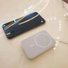 機番適用于蘋(píng)果華為小米vivoOPPO安卓大容量便攜磁吸充電寶magsafe無(wú)線(xiàn)快充自帶線(xiàn)可上飛機移動(dòng)電源 白色不帶線(xiàn)款1萬(wàn)毫安 標準 曬單實(shí)拍圖