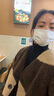 日著原創(chuàng)設計女裝羊羔絨短外套2024冬季新款時尚撞色拼接休閑上衣 月光棕 S 曬單實拍圖