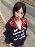迪伽達(dá)美式復(fù)古格子連帽開衫衛(wèi)衣外套男女秋季中性風(fēng)假兩件衛(wèi)衣情侶外套 TMZXF-W653藏青 XL 曬單實(shí)拍圖