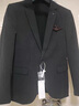 羅蒙（ROMON）西裝套裝男新郎結婚禮服高端彈力修身商務(wù)休閑職業(yè)正裝西服套裝男 深灰（兩件套） 2XL （建議135-145斤） 曬單實(shí)拍圖