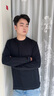 沙馳（SATCHI）男裝男士長(cháng)袖T恤秋新款圓領(lǐng)商務(wù)高支莫代爾基礎t恤衫【彈力保型】 黑色 52 曬單實(shí)拍圖