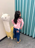 真維斯女童加絨加厚牛仔褲秋冬款洋氣兒童冬裝保暖休閑長(cháng)褲女孩寬松褲子 【加絨款】牛仔藍/J奔月女孩K 140 曬單實(shí)拍圖