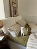 之于間可拆洗棉麻床頭靠背軟包靠枕沙發(fā)靠背墊榻榻米靠墻床上靠枕靠墊 霧感白(霧感雪尼爾) 【奶油風(fēng)首選】 75cm*55cm*13cm 含枕芯 (2件)【即床寬150cm】 曬單實(shí)拍圖