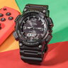卡西歐（CASIO）大眾指針 太陽(yáng)能防水?dāng)?shù)字雙顯夜光運(yùn)動(dòng)休閑男表 AQ-S810W-1AVDF 曬單實(shí)拍圖