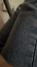 南极人牛仔裤男夏季新款弹力修身韩版凉感裤子夏季男直筒休闲男装长裤 820深蓝色+350磨白蓝 30 实拍图