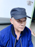 SOMUBAY春秋中老年爸爸帽子男四季平頂帽爺爺老頭休閑鴨舌帽帶圍巾送長(cháng)輩黑色【單帽】均碼【56-60CM】 曬單實(shí)拍圖