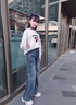 女童褲子秋冬2025新款兒童直筒闊腿褲青少年女孩大童牛仔褲初中生 藍色【升級版-加絨加厚】 160 曬單實(shí)拍圖