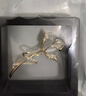 QUAMER施華洛世奇工藝氣質(zhì)優(yōu)雅貓眼石郁金香胸針女高檔西裝大衣簡(jiǎn)約配飾 貓眼石郁金香胸針 曬單實(shí)拍圖
