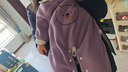 Aceboer嬰兒衣服秋冬新生兒連體衣棉柔軟睡衣嬰幼兒滿月服寶寶哈衣爬服 小熊紫色【奧粒絨連體】 80cm 曬單實(shí)拍圖