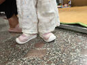 江博士秋季男女童卡通幼兒步前鞋 透氣休閑學(xué)步鞋 可愛(ài)寶寶健康鞋 粉紅/米 21 腳長(cháng)約12.0-12.6 曬單實(shí)拍圖
