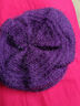 薏星冬季媽媽中老年老太太加絨加厚針織毛線(xiàn)帽女士保暖奶奶鴨舌老人帽 南瓜帽紫色 均碼 曬單實(shí)拍圖