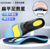 LUCYLEE日本扁平足矯正鞋墊醫用足弓足底筋膜炎護具骨刺腳后跟疼專(zhuān)用支撐 藍色PU款 【前掌防滑 輕盈減震】 【43-44碼】 曬單實(shí)拍圖