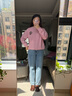 Teenie Weenie小熊衛(wèi)衣女春季學院風大熊刺繡圓領衛(wèi)衣上衣女 象牙白 M (165) 曬單實拍圖