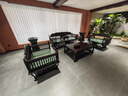 燕璽居東南亞新中式實(shí)木沙發(fā)茶幾組合泰式沙發(fā)SPA會(huì )所客廳沙發(fā)茶室家具 沙發(fā)七件套組合（雙面雕花） 曬單實(shí)拍圖