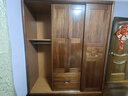 楠著(zhù)胡桃木實(shí)木衣柜現代中式推拉門(mén)四門(mén)多功能大衣柜衣櫥829# 曬單實(shí)拍圖
