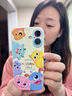 圣圖朗新款可愛(ài)小怪獸17蘋(píng)果16promax手機殼iphone14高級感15pro掛繩12可愛(ài)13卡通植絨硅膠8plus情侶全包 可愛(ài)五只怪獸撞色液態(tài)硅膠-【古董白】  iPhone 16 曬單實(shí)拍圖