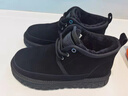海瀾之家（HLA）男鞋保暖休閑加絨舒適棉靴高幫時(shí)尚雪地靴男 黑色 43 曬單實(shí)拍圖