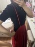 無印良品（MUJI）IDEE 女式 強捻 兩穿裙 女夏季款裙子 棉麻 吊帶裙  GAD14C4S 【限定色】深紅色 M (155/68A) 曬單實拍圖