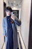 媛舍（YUANSISE）孕婦秋冬裝毛衣開衫連衣裙套裝2025新款小個子外套秋冬外穿兩件套 黑色連衣裙+灰色外套 XL建議130-145斤 曬單實拍圖
